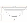 thumbnail image 4 of Design House Bristol Traditional 2-Light Indoor Flush Mount Dimmable Ceiling Light, Satin Nickel, 4 of 11