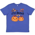 thumbnail image 3 of Inktastic Little Brother Pumpkins with Fall Leaves Youth T-Shirt, 3 of 5