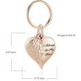 thumbnail image 2 of Angel Wing Heart Urn Keychain for Ashes Memorial Cremation Jewelry for Human Pet Keepsake Keychain Urn Locket Urn Keychain for Pet / Human Ashes, 2 of 6