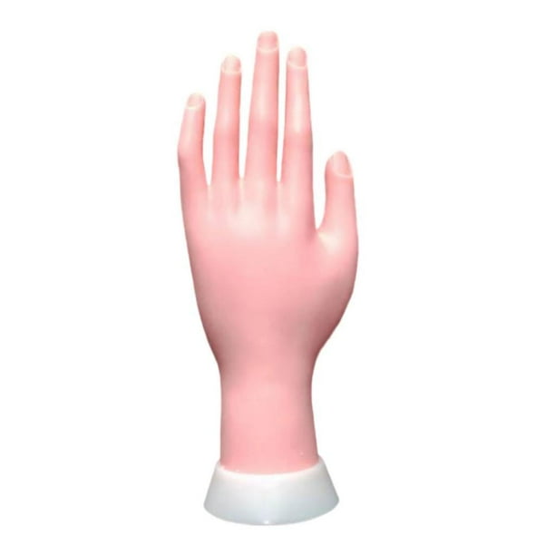 Herramienta de manicura de mano de maniquí para practicar puntas de uñas, entrenador de arte para técnicos de uñas Flexible