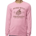 thumbnail image 2 of Wicked Witch University Long Sleeve Shirt Unisex X-Large Pink, 2 of 5