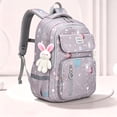 thumbnail image 2 of WAYUTE Backpack for Kids Galaxy Star Print Back to School Backpack with Cute Bunny Pendant Large Capacity Lightweight Comfort Bookbag Casual Outdoor Travel, 2 of 4