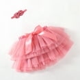thumbnail image 2 of Girl Outfits Girls Clothing Set Toddler Baby Girls Soft Fluffy Tutu Skirt Solid Bowknot Party Carnival Mesh Tulle Tutu Skirt With Hairband, 2 of 5