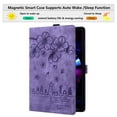 thumbnail image 2 of Allytechgroup Flip Case for Apple iPad (A16) 11th Gen 11" 2025/ iPad 10th Gen 10.9" 2022,Stylish Blossom PU Leather Auto Sleep Wake Protective Pencil Holder Shockproof Case for iPad 11/ iPad 10,Purple, 2 of 8