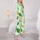 thumbnail image 3 of Balery Avocado Conjunto de Pijama con Estampado para Mujer, Conjunto de Dos Piezas con Manga Larga, Ropa de Dormir Suave con Bolsillos, Pijamas Cómodos-Medium, 3 of 7
