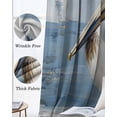 thumbnail image 3 of Seaside Pelican Blackout Curtains for Bedroom Living Room Darkening Curtains 63 Inches Long Blue Rustic Art Ocean Birds Window Curtain 2 Panels Set Insulated Window Treatment Grommet Drapes 52"x63", 3 of 9