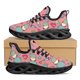 thumbnail image 1 of Zapatos de oficina rosas con estampado de médico y enfermera, ligeros y transpirables, con cordones, informales, con plataforma para exteriores, 1 of 6