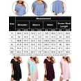thumbnail image 5 of Avidlove Womens Nightgown Soft Sleepwear Pleated Sleepshirt Sleep Dress Short Sleeve Nightdress, 5 of 5