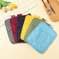 thumbnail image 3 of Nvzi With Pockets Pot Holders-5 Pieces Yellow Pot Holders for Kitchen,9×7in Hot Pads for Kitchen,Durable Polyester,Heat-Resistant for Pot Holders,Practical Kitchen Protection Accessories​, 3 of 4
