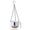White, variant on Self Watering Hanging Planter with Chain, 8 Inch Plastic Flower Pot for Indoor Outdoor Plants, Automatic Water Absorption for Pothos Herbs, Balcony Window Patio Home Decor