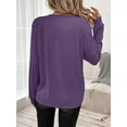 thumbnail image 4 of Whichone Essentials Women’s Long Sleeve T-Shirt, Super-Soft Stretch Fabric Round Neck Tee, Sizes S-XL, 4 of 8