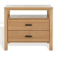 thumbnail image 2 of SAFAVIEH Couture Jaylessa Modern Nightstand with 2 Drawers, Natural, 2 of 15