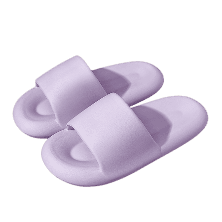 

Wish Men and women cute slippers summer cartoon slippers open toe slippers non-slip home slippers shower slippers flat sandals for indoor and outdoor（custard 41-42m） S2022