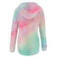 thumbnail image 6 of Women's Tie-dye Prints Hoodies and Sweatshirts Long Sleeve Casual Zipper Pullover Clothes with Pocket, 6 of 6