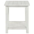 thumbnail image 2 of Ayne Side End Table, 1 Bottom Shelf, White Wood Frame, Square 20 Inch, 2 of 5