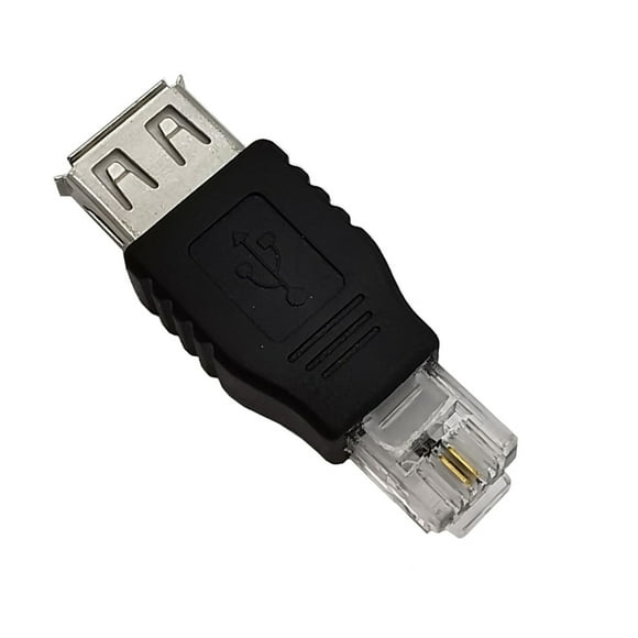 Sidaley Conector RJ11 a USB, USB 2,0 duradero, práctico y fácil de usar, a materiales RJ11 Teléfono y Comunicación
