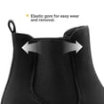 thumbnail image 4 of Bota Chelsea para Mujer DREAM PAIRS con Tacón Grueso Alto Negro, 4 of 7