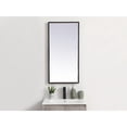 thumbnail image 3 of MRE61836BK-Elegant Decor-Pier - 31.5W LED Mirror with Adjustable Color Temperature In Modern Style-36 Inches Tall and 18 Inches Wide-Black Finish, 3 of 13