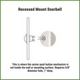thumbnail image 4 of Waterwood WW162 Medium Rectangle Stainless Steel Doorbell, 4 of 6