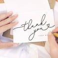 thumbnail image 3 of fafa-Thank You Cards - Cards for Weddings, Receptions, Bridal Showers, Baby Showers, Graduations, Special (Script Heart - 25 pieces), 3 of 4