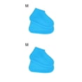 thumbnail image 2 of Cateissary Cubierta de zapatos Protector de zapatos impermeable de silicona Cubrezapatos antideslizantes resistentes al desgaste, Azul, M Azul METRO 2piezas, 2 of 6