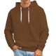 thumbnail image 1 of WILLBEST Sudaderas Navideñas para Hombre, Suéter Informal con Capucha De Color Sólido para Otoño e Invierno, sin Bolsillos, Sudadera, Pulóver, Tops XGrande, 1 of 5