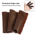 thumbnail image 3 of Yuarrent Paquete de 3 protectores de pelado de pesca, guantes portátiles para exteriores, agua dulce, agua salada, lago, río, mangas para Pescar Marron oscuro, 3 of 6