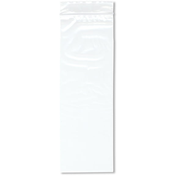Plymor 3" x 9" (Pack of 200), 2 Mil Zipper Reclosable Plastic Bags