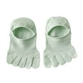 thumbnail image 5 of Milageto 1 Pair Women Toe Socks Accessories Camping Trainer Outdoor Casual Boat Socks Green, 5 of 8