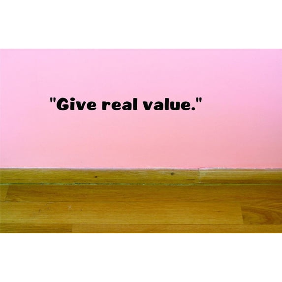 Custom Decals Give Real Value. Wall Art Size: 8 X 30 Inches Color: Black