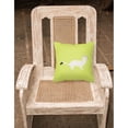 thumbnail image 2 of Green Check Themed Fabric Decorative Pillow, 2 of 2