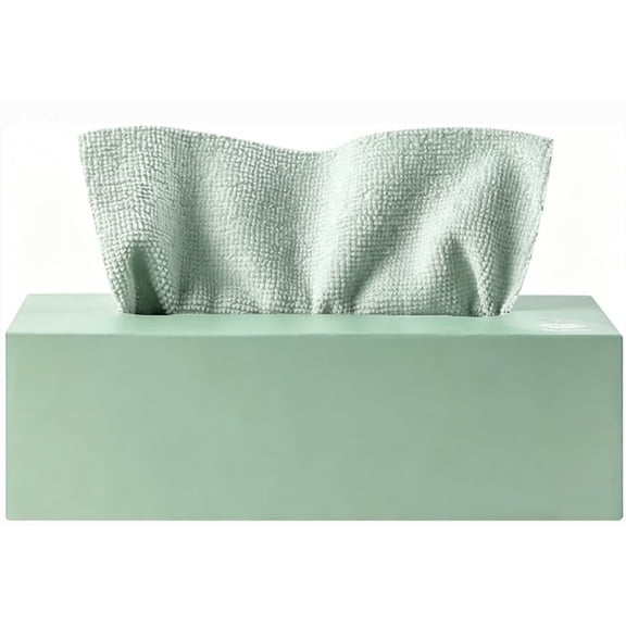 Microfiber Cleaning Cloths, Reusable Cleaning Towels in Box, Microfiber Lint Free Multi-Purpose Towel, Green, 7.9''x7.9'' (20 Pieces)