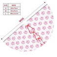 thumbnail image 3 of Rateoe Pink Paw Print Christmas Tree Skirt 48" for Xmas Holiday New Year Party Circle Tree Mat Ornaments Decoration, 3 of 7