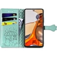 thumbnail image 3 of for Xiaomi 11T Pro Cartoon Cute Wallet Case,Cat Dog Style Flip Phone Cover for Xiaomi 11T with ID Card Holder PU Leather Cases for Xiaomi 11T Pro/11T MG Green, 3 of 12