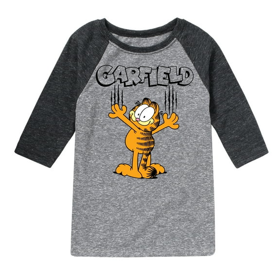 Garfield - Cat Scratches - Toddler & Youth Raglan Graphic T-Shirt