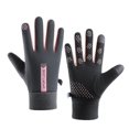 thumbnail image 4 of Guantes de invierno para mujer con forro de lana, pantalla táctil cálida e impermeable, guantes de ciclismo al aire libre, guantes deportivos antideslizantes, para hombre, 4 of 5