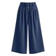 thumbnail image 4 of Pincandy Women's Wide Leg Denim Pants - Tie Waist with Back Pockets, Casual Fit for Daily Wear, 4 of 5