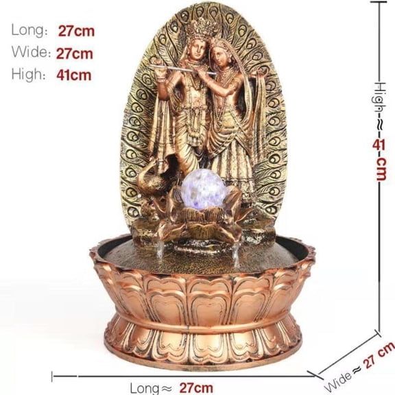 Radha Krishna Religious Water Fountain