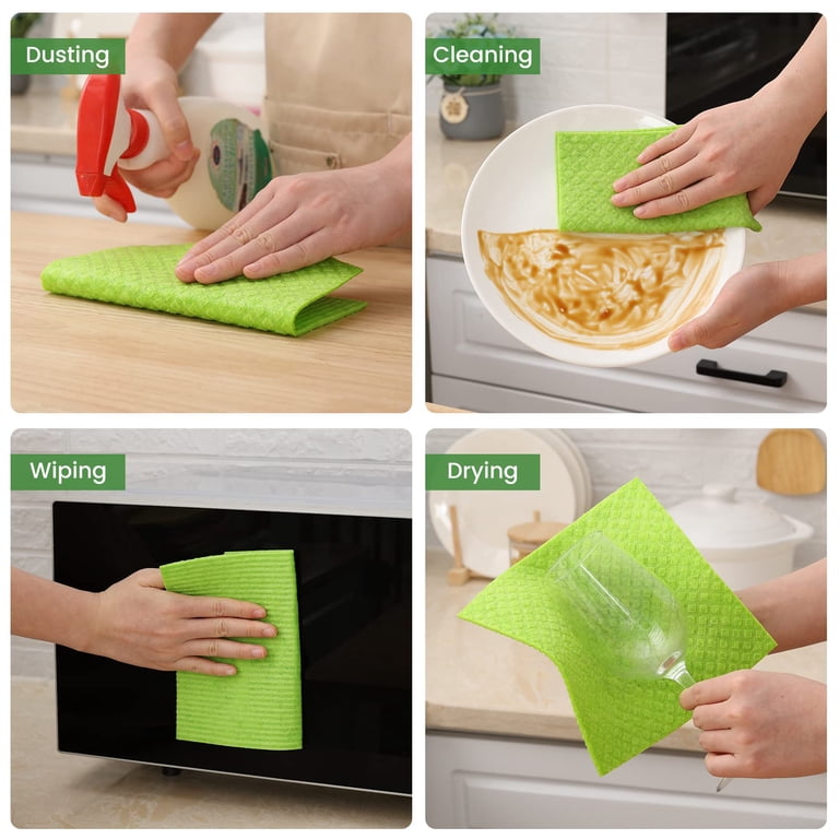 Swedish Dishcloths, 10 Pack Reusable Cellulose photo 5