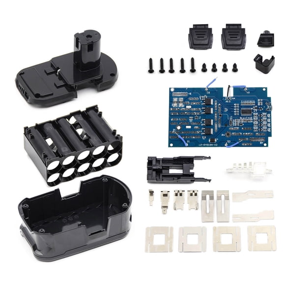 Fireproof Plastic Battery Case for Ryobi 18V P103 P108, Assembles 10 x 18650 Batteries for Experienced Users APPLAYERR Spare Part
