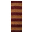 thumbnail image 2 of Rugsotic Carpets Handmade Rugs Hand Knotted Loom Runner 2'6''x10' Red Gold Wool for Indoor Use, 2 of 5
