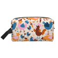 thumbnail image 2 of Uemuo Cute Chickens Pattern Portable Toiletry Bags with Handle, Waterproof travel Make up Bags for Women, Large Capacity Travel Cosmetic Bags, 2 of 9