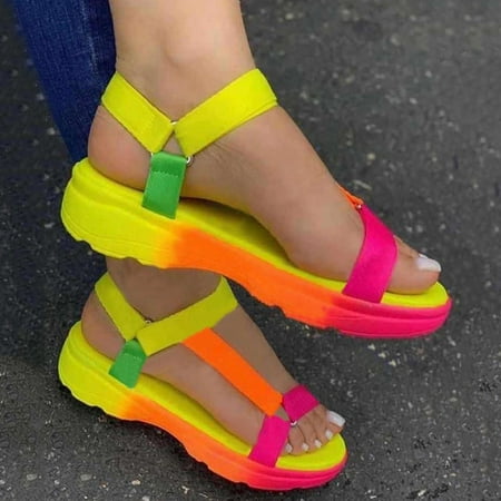 

Sandals For Women Summer Summer Womans Casual Shoes Comfortable Open Toe Non-Slip Beach Slippers Sandals Stylish Shoes