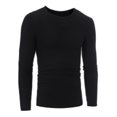 thumbnail image 4 of Suéter De Punto Para Hombre Suéteres De Invierno Ajustados Elásticos Con Rayas Cruzadas (Negro L)-160037.05 Tmvgtek Caballero, 4 of 5