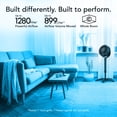 thumbnail image 2 of Vornado 683 Medium Pedestal Whole Room Air Circulator Fan, 3 Speed Control, Adjustable Standing Height, 32 to 38 Inches, Black, 2 of 6