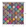 thumbnail image 5 of Multicolor Ethnic Mandala Pattern Shower Curtain 72"x72" ,Bathroom Decorative Shower Curtains Set with 12 Hooks,Modern Waterproof Washable Shower Curtain, 5 of 6