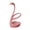 Pink, variant on White Desk Decor Swan Shaped Toothbrush Case Pen Holder Fruit Fork Coffee Spoon Cutlery Rack