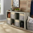 thumbnail image 2 of 8 Cube Storage Organizer, Multiple Colors Rustic Grey, 2 of 7