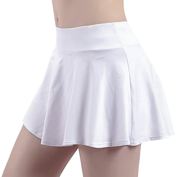 Sonducket Vestido de Yoga para mujer, corta de verano para Fitness, entrenamiento, tenis, gimnasio, pantalones cortos elásticos falsos de Prendas para la parte inferior del cuerpo METRO Sonducket AP018975-02