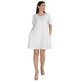 thumbnail image 4 of Inkmeso Robe Balançoire avec Poches Robe-chemise en Coton d'Été pour Femme, 4 of 7